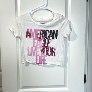Women’s White American Eagle Crop Top Size: XS